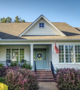 Newly painted exterior of home in Richmond, VA