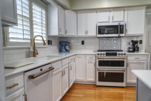 Freshly painted cabinets in a home in Richmond, VA