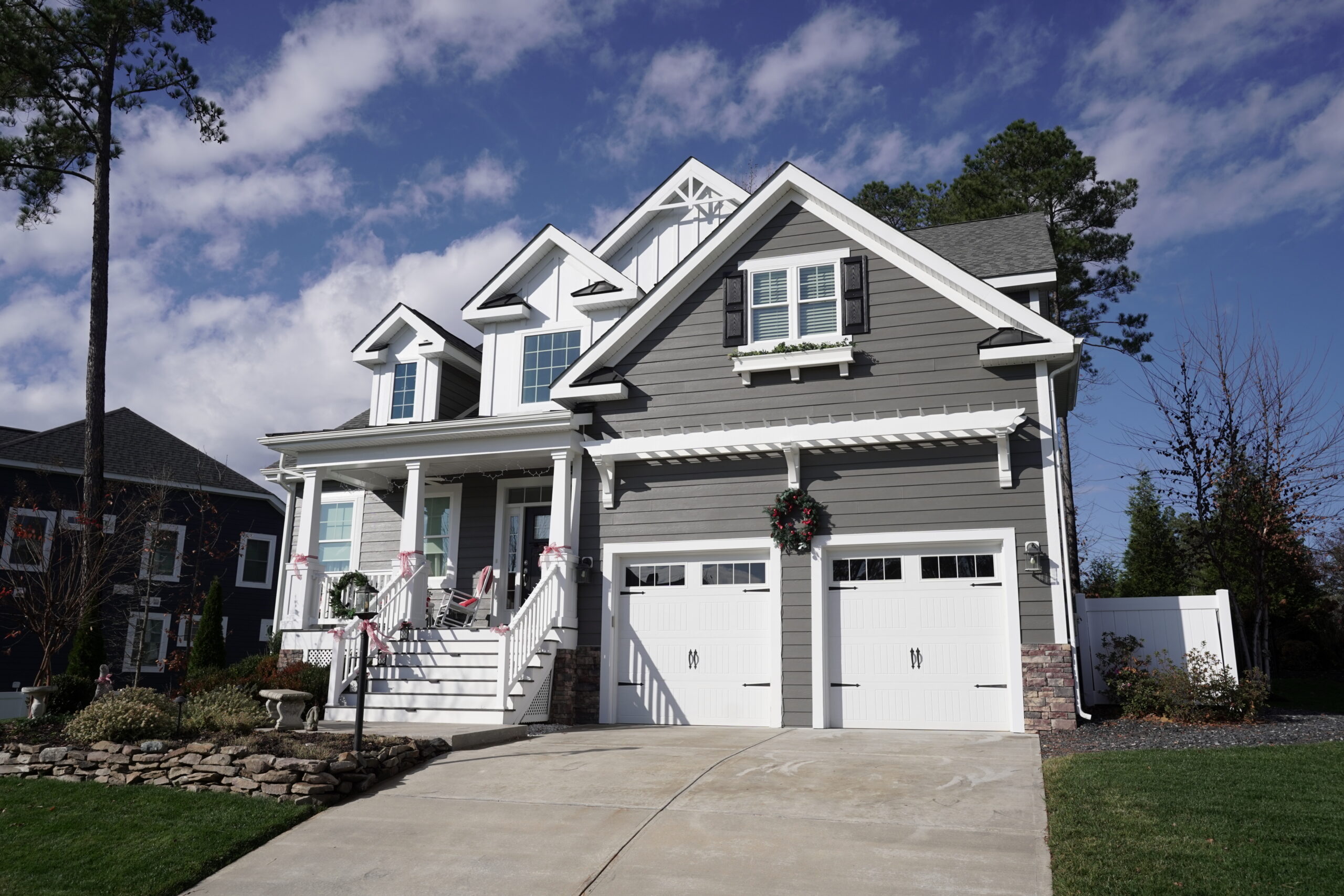 Freshly painted exterior of home in Richmond, VA