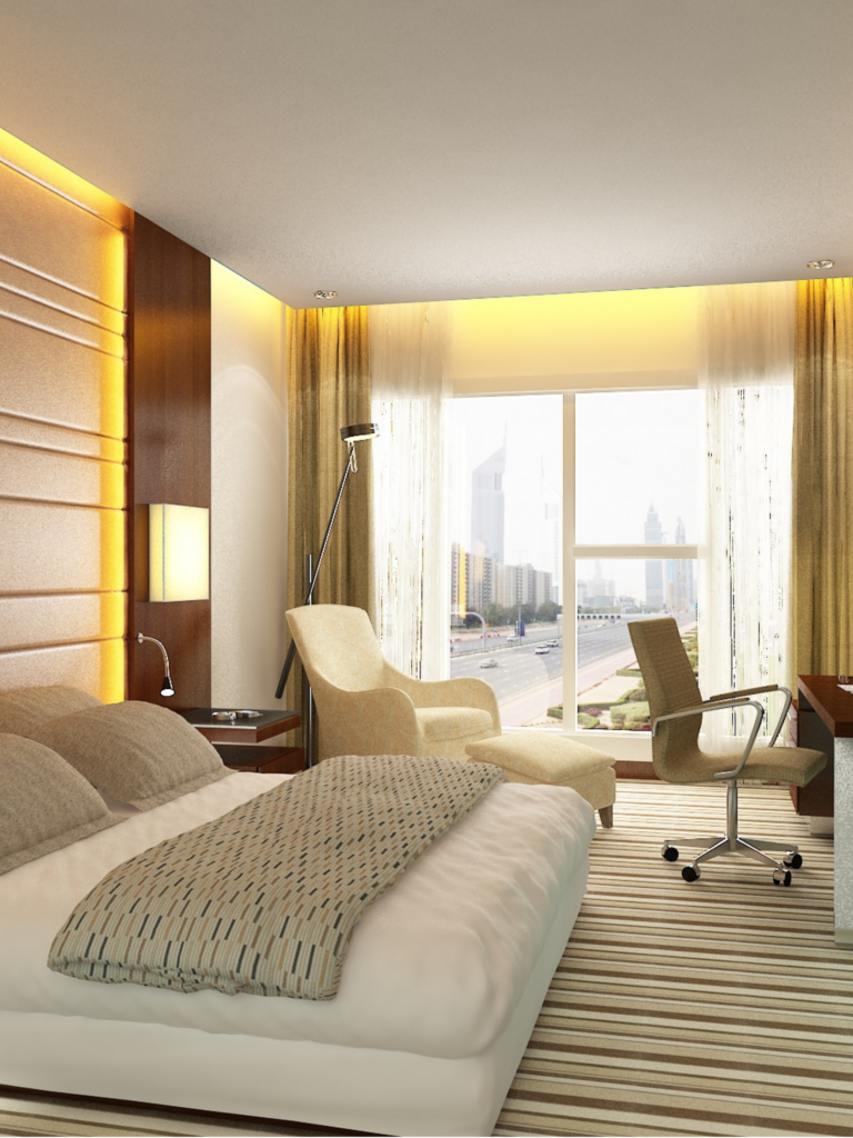 Freshly painted hotel in Richmond, VA