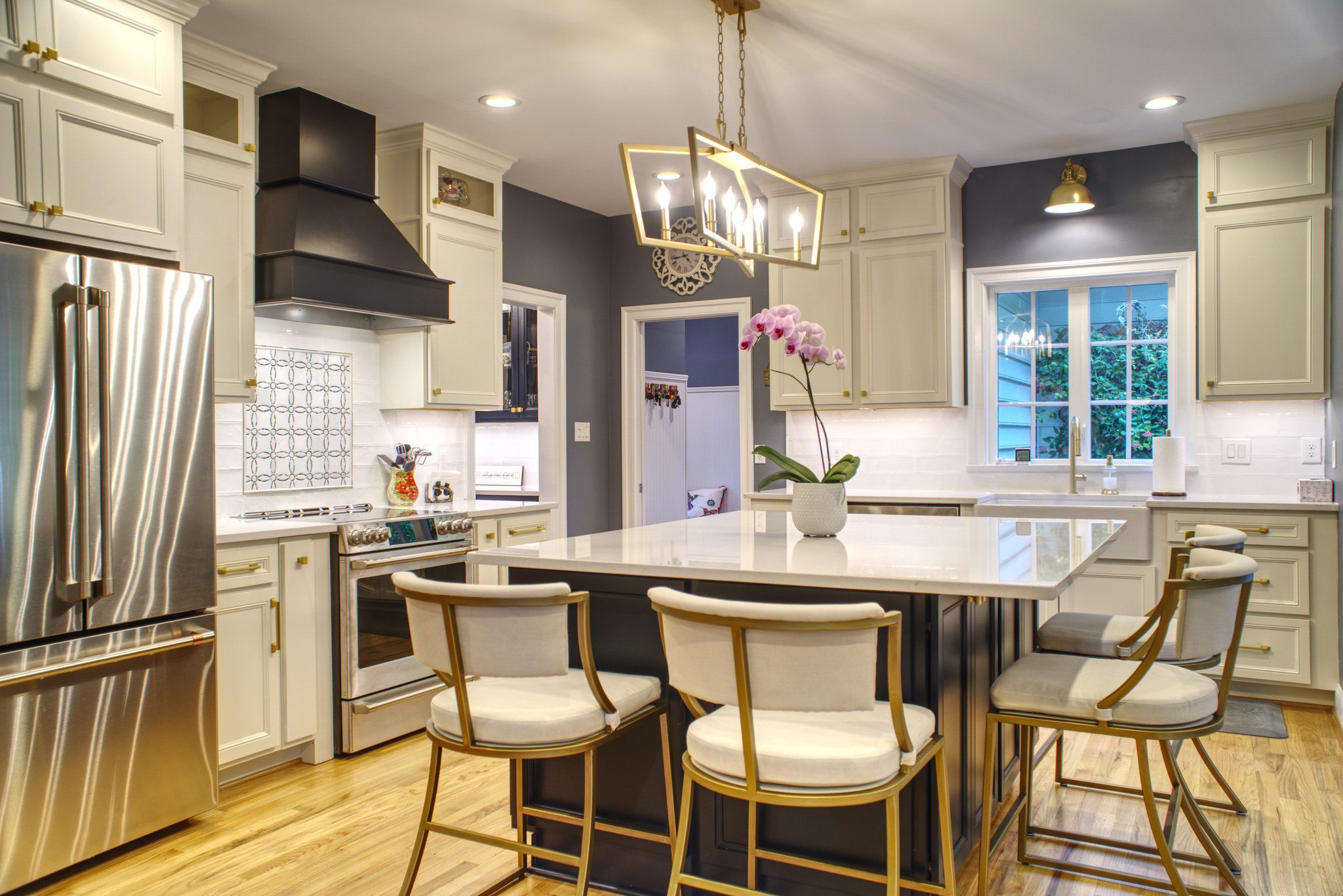 Freshly painted cabinets in a home in Richmond, VA
