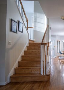 Freshly painted stairway in Richmond, VA