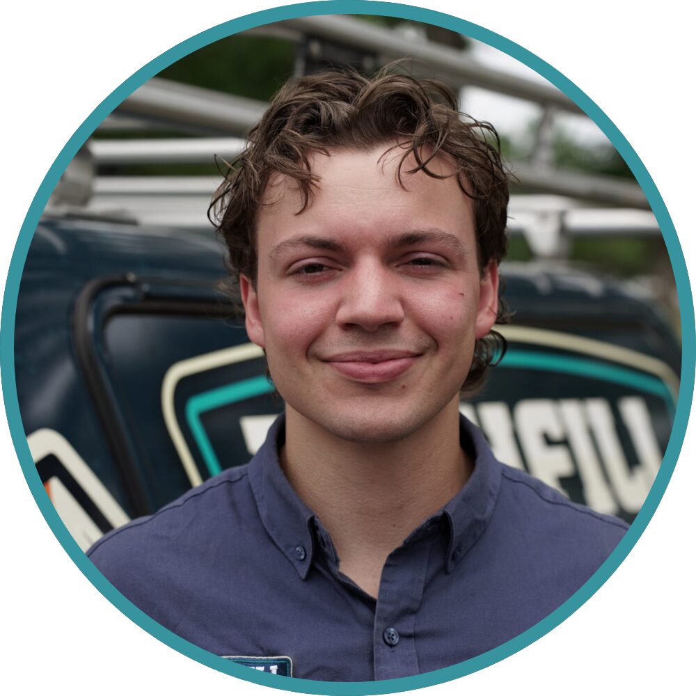 Worker from Highfill Painting in Richmond, VA